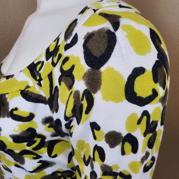 ST.JOHN Yellow Label 3/4 Sleeved Scoop Neck Top~Size M - Picture 4 of 8